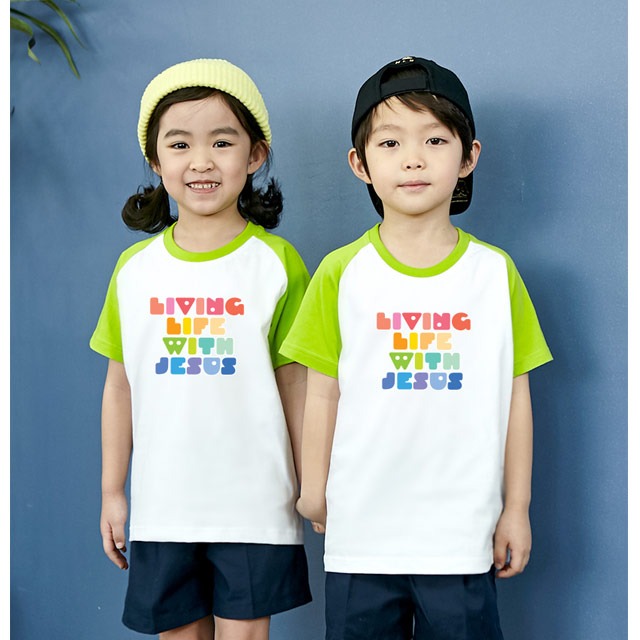 제이디뉴 나그랑 아트티셔츠 반팔 예수님과 함께 여름성경학교 티셔츠 (국내산 100%순면)